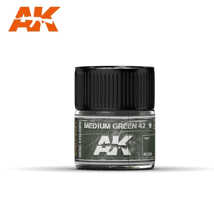 AK-Interactive: Real Colors Air - Medium Green 42 10ml