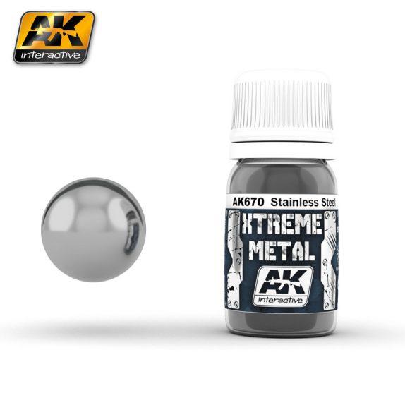 AK-Interactive: Xtreme Metal Stainless Steel 30ml