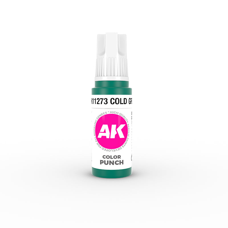AK-Interactive - Cold Green Color Punch (17ml) 3rd Gen Acrylic