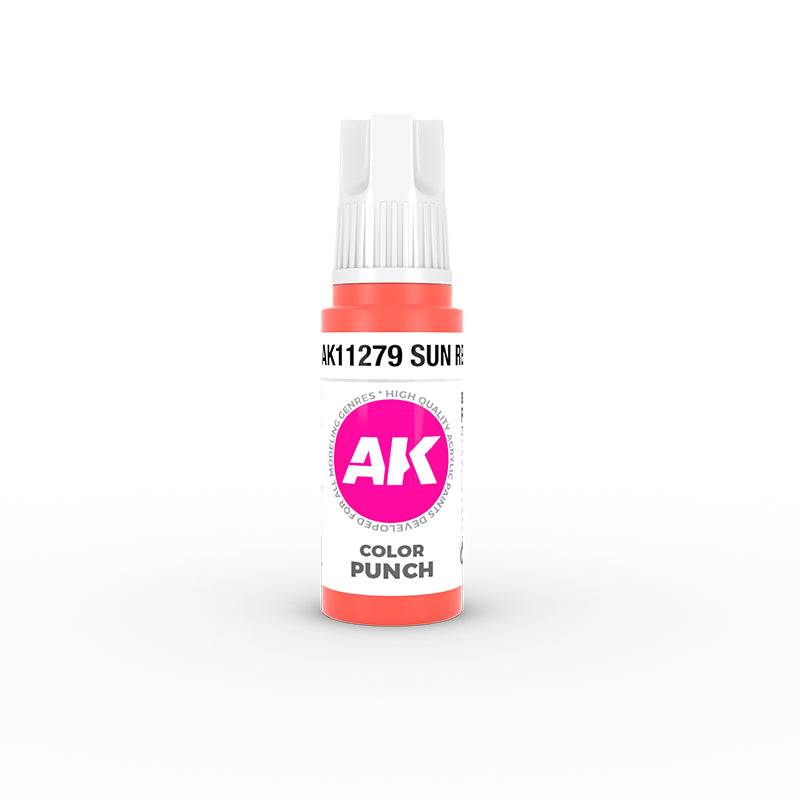 AK-Interactive - Sun Red Color Punch (17ml) 3rd Gen Acrylic