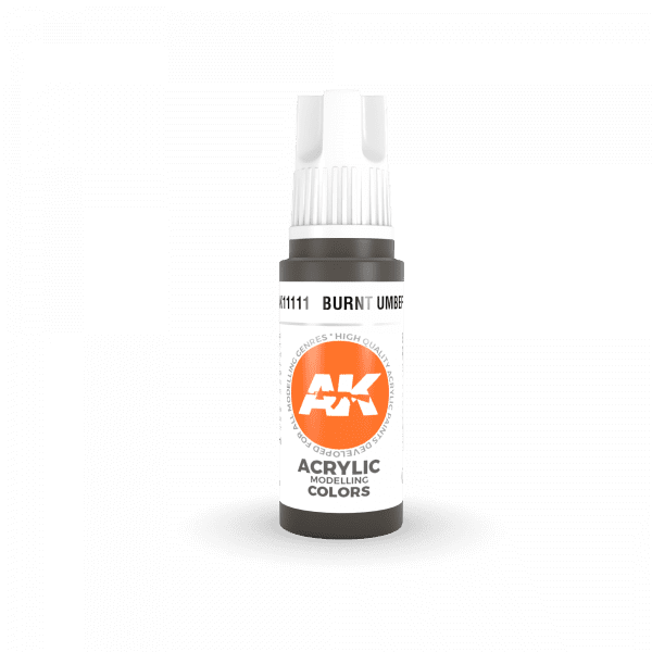 AK-Interactive - Burnt Umber (17ml) 3rd Gen Acrylic