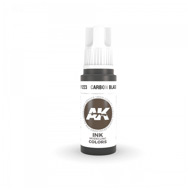 AK-Interactive - Carbon Black Ink (17ml) 3rd Gen Acrylic