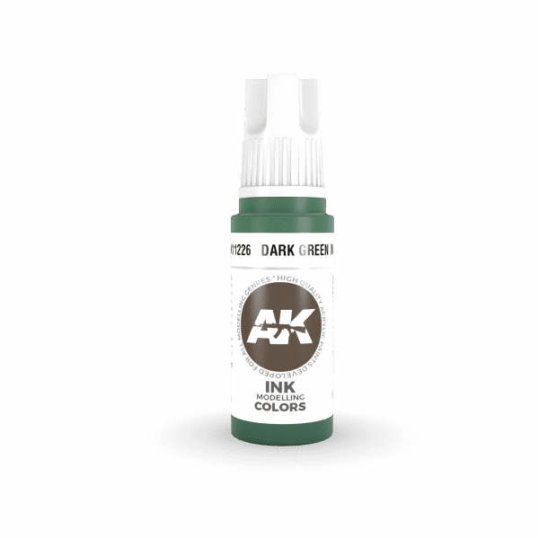 AK-Interactive - Dark Green Ink (17ml) 3rd Gen Acrylic