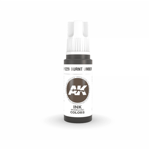 AK-Interactive - Burnt Umber Ink (17ml) 3rd Gen Acrylic