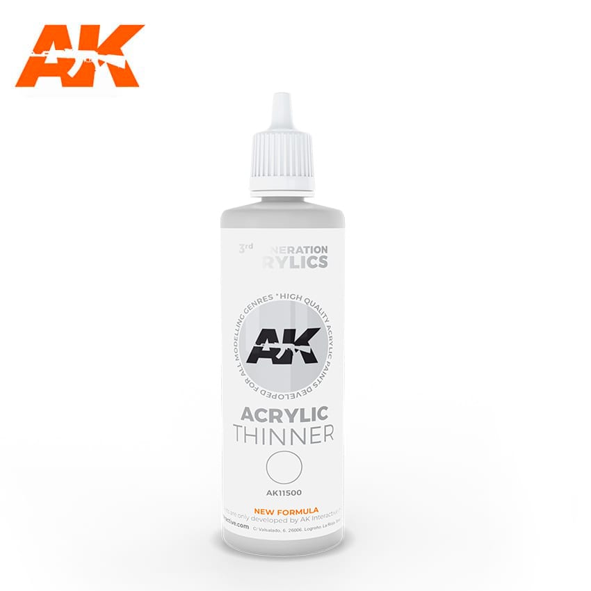 AK-Interactive - Acrylic Thinner (100ml) 3rd Gen Acrylic
