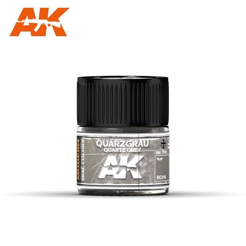 AK-Interactive: Real Colors Air - Quarzgrau-Quartz Grey RAL 7039 10ml
