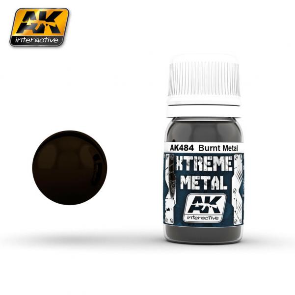 AK-Interactive: Xtreme Metal Burnt Metal 30ml